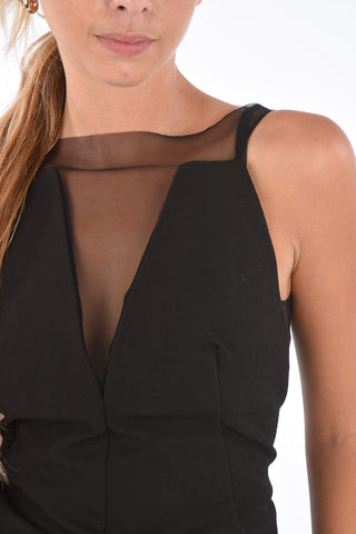 Top PRONG con Scollo a Cuore in Tulle 