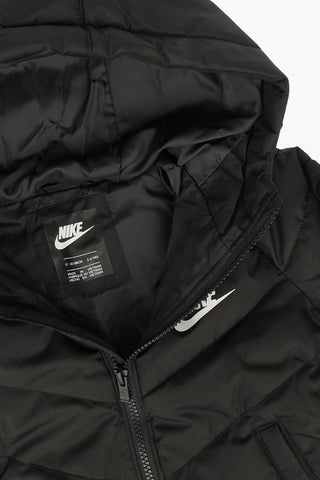 Quilted Logo Printed Jacket