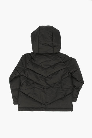 Quilted Logo Printed Jacket