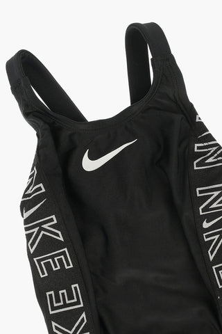 사이드 로고 원피스 수영복