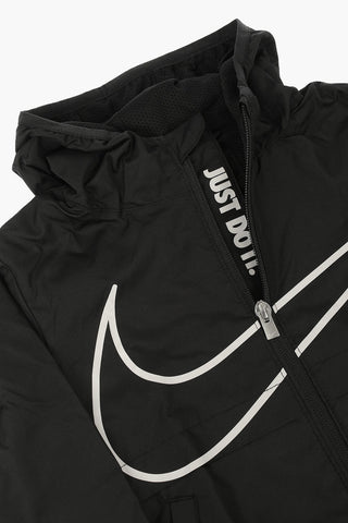 Logo Printed Hoodie Jacket