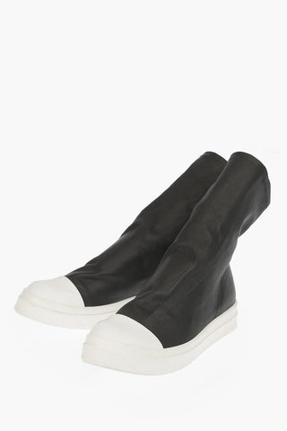 Leather High Sneakers