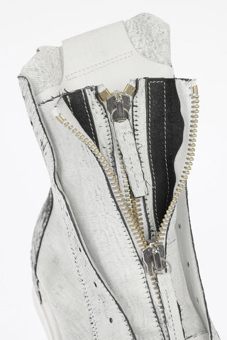 Sneakers Alte in Pelle con Zip