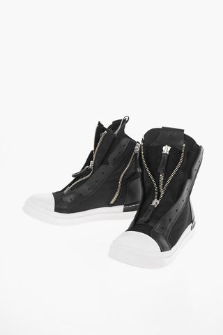 High Sneakers with Zip