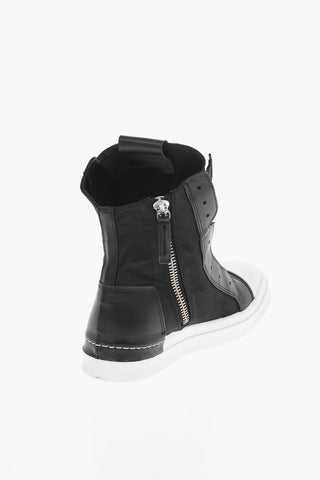 High Sneakers with Zip