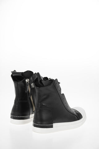 Leather High Sneakers
