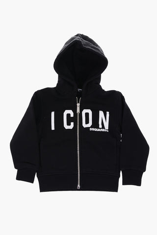 ICON hooded sweatshirt with zip closure