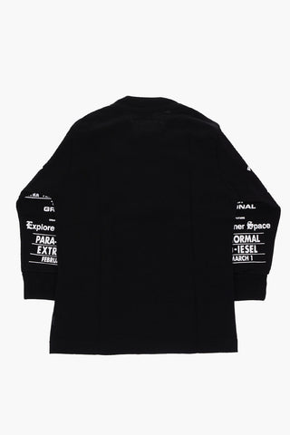 T-shirt TJUSTLSBX1 OVER stampata a manica lunga