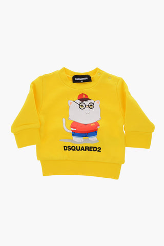 printed crew-neck sweatshirt
