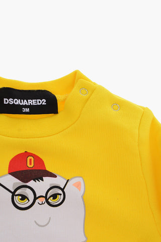printed crew-neck sweatshirt