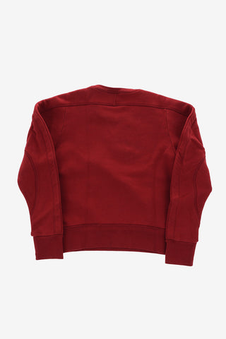 cew-neck sweatshirt with rhinestone embellished detail