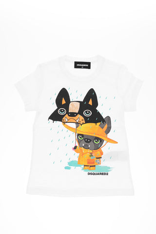 t-shirt girocollo stampata