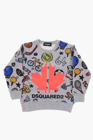 Printed COOL FIT Crew-neck Sweatshirt