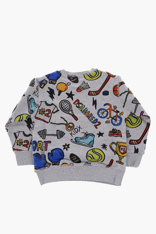 Printed COOL FIT Crew-neck Sweatshirt