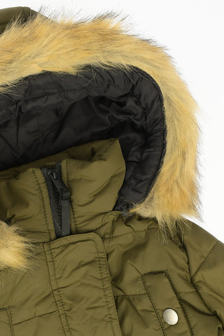 ecoFur JIRK Padded Jacket with Removable Hood