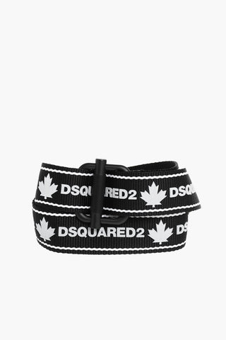 35mm all over logo fabric belt