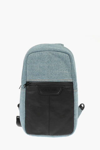 One-shoulder TOLLE F-SUSE MONO ML denim backpack