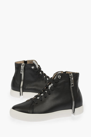 Leather High Sneakers