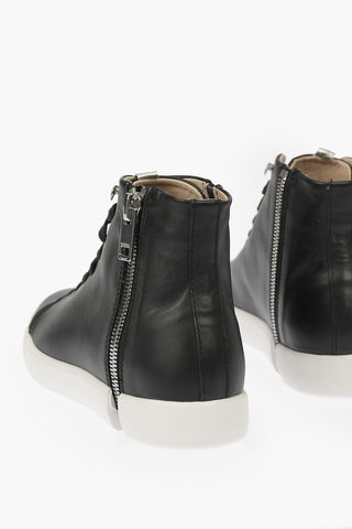 Leather High Sneakers