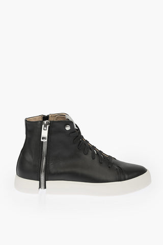 Leather High Sneakers