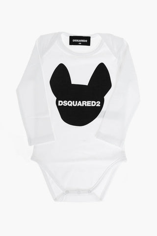stretch cotton long sleeve bodysuit
