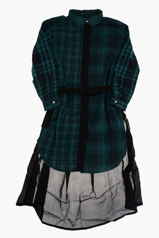 checked DBAGGY shirtdress