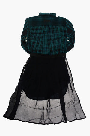 checked DBAGGY shirtdress