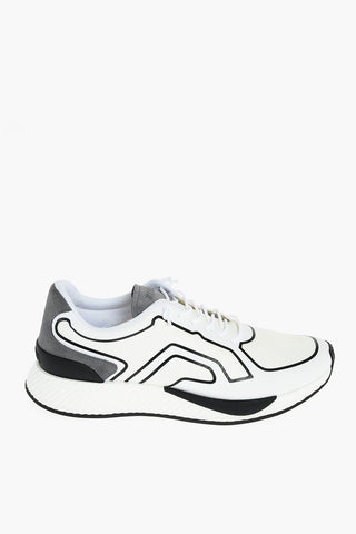 ZZEGNA Fabric and Leather Sneakers
