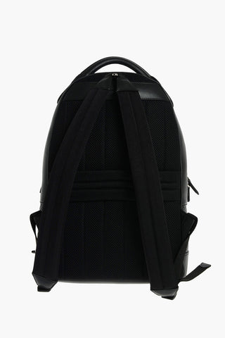 EZ LUXURY Braided Leather Backpack with Zip Closure