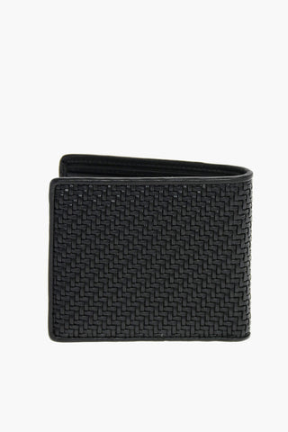 EZ LUXURY Braided Leather Wallet