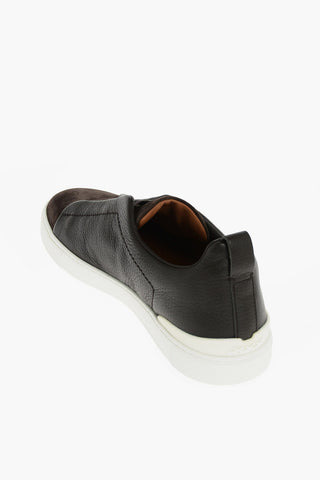 COUTURE XXX Suede and Textured Leather Sneakers