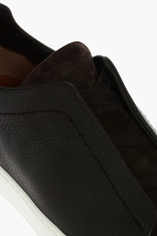 COUTURE XXX Suede and Textured Leather Sneakers