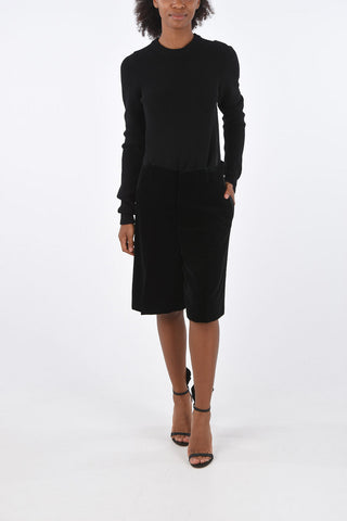 Velvet Hidden Closure High Waist Shorts