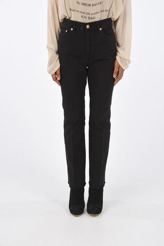 Frayed Hem Flare Jeans