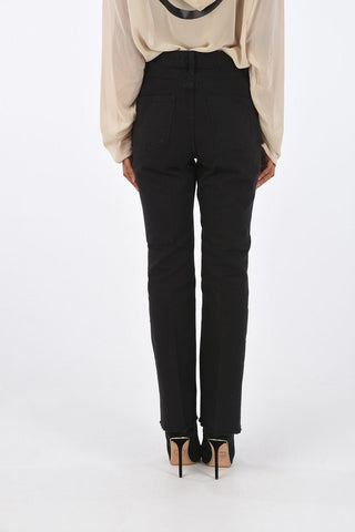 Frayed Hem Flare Jeans