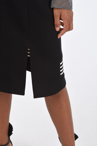 Side contrast Band High Waist Mini-Skirt
