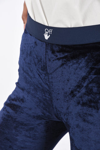 velvet drawstring waist bootcut leggings