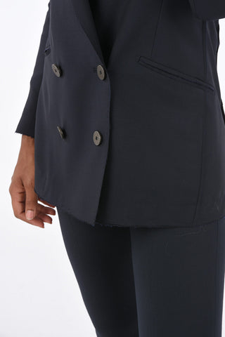 center vent notch lapel double-breasted  NANCY blazer