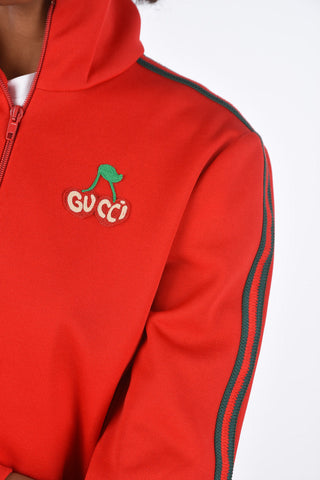 Embroidered Logo Patched Full-Zipped Sweatshirt