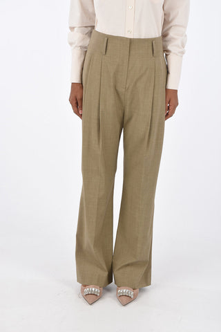 double pleat palazzo pants