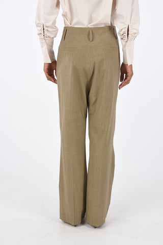 double pleat palazzo pants