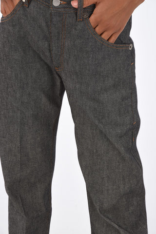 Cuffed Hem WIDE TUBE Skinny Fit Jeans