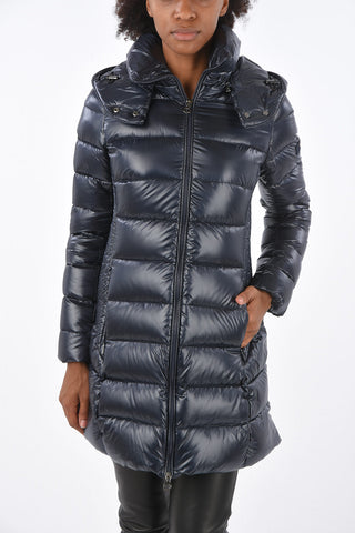 Zipped Pocket Long-Line Down Jacket
