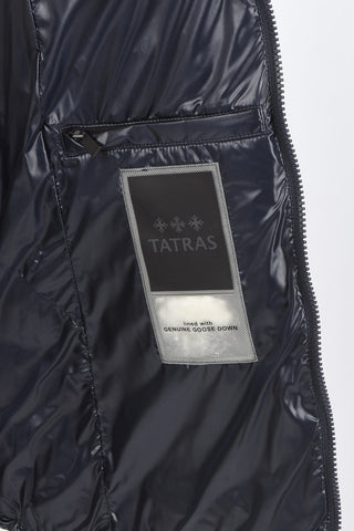 Zipped Pocket Long-Line Down Jacket