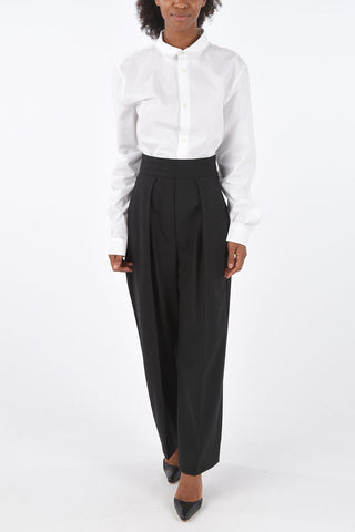 Side Zipped Closure High Waist Wide Leg Pants