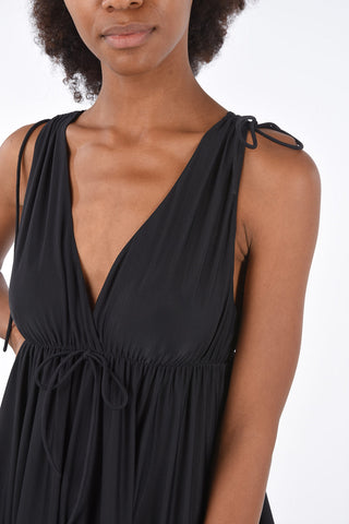 Peplo Hem Sleeveless Mini-Dress