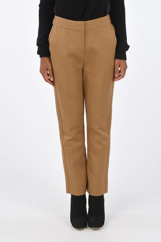 Jewel Button High Waist Cropped Pants