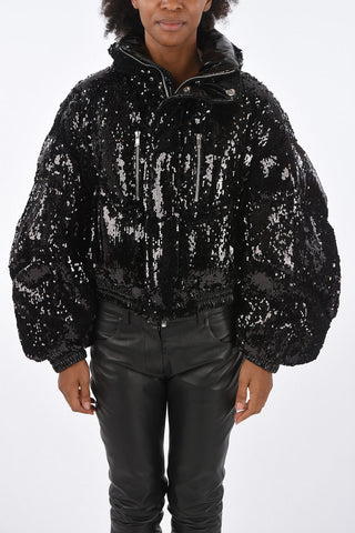 sequined down jacket