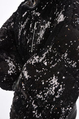 sequined down jacket