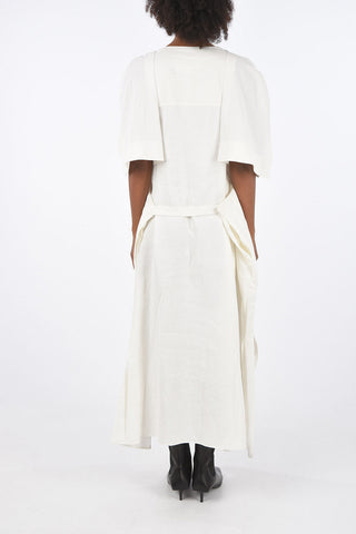 Linen Dress LIZA with Martingale